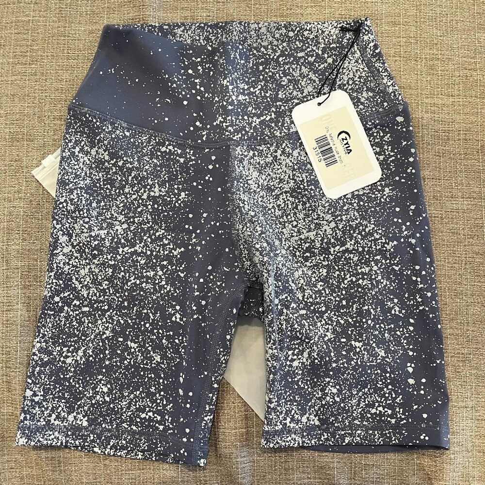 Gray Reflective Hustle Shorts 7" by ZYIA